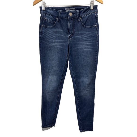 SALT TREE KanCan Women's High Rise Skinny Jeans - Heavily Faded Denim, Five Pocket Style - View #4